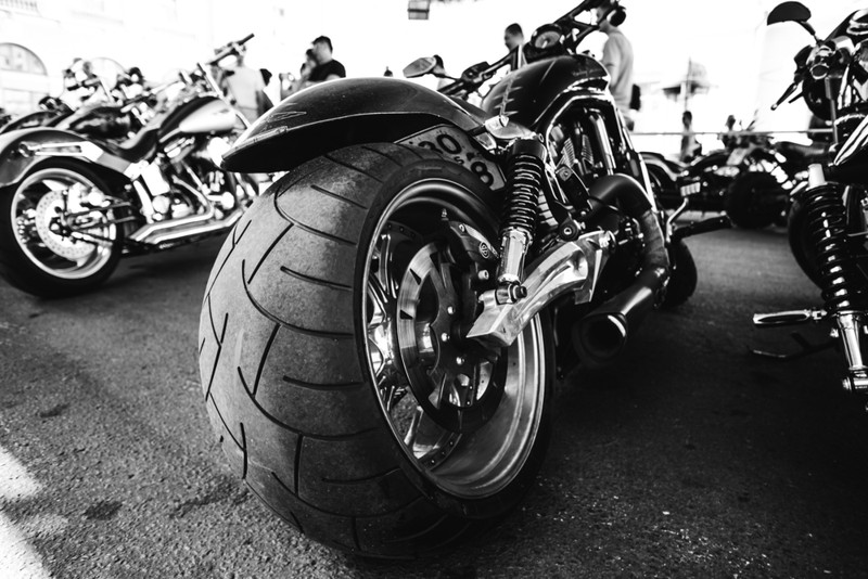 ハーレーを運転